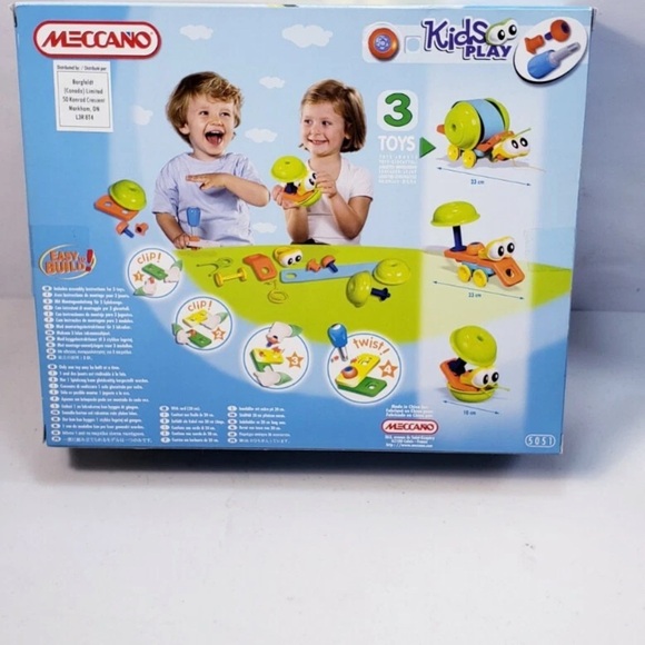 Meccano Kids Play Easy To Build Set Build 3 Different Toys - Picture 5 of 5